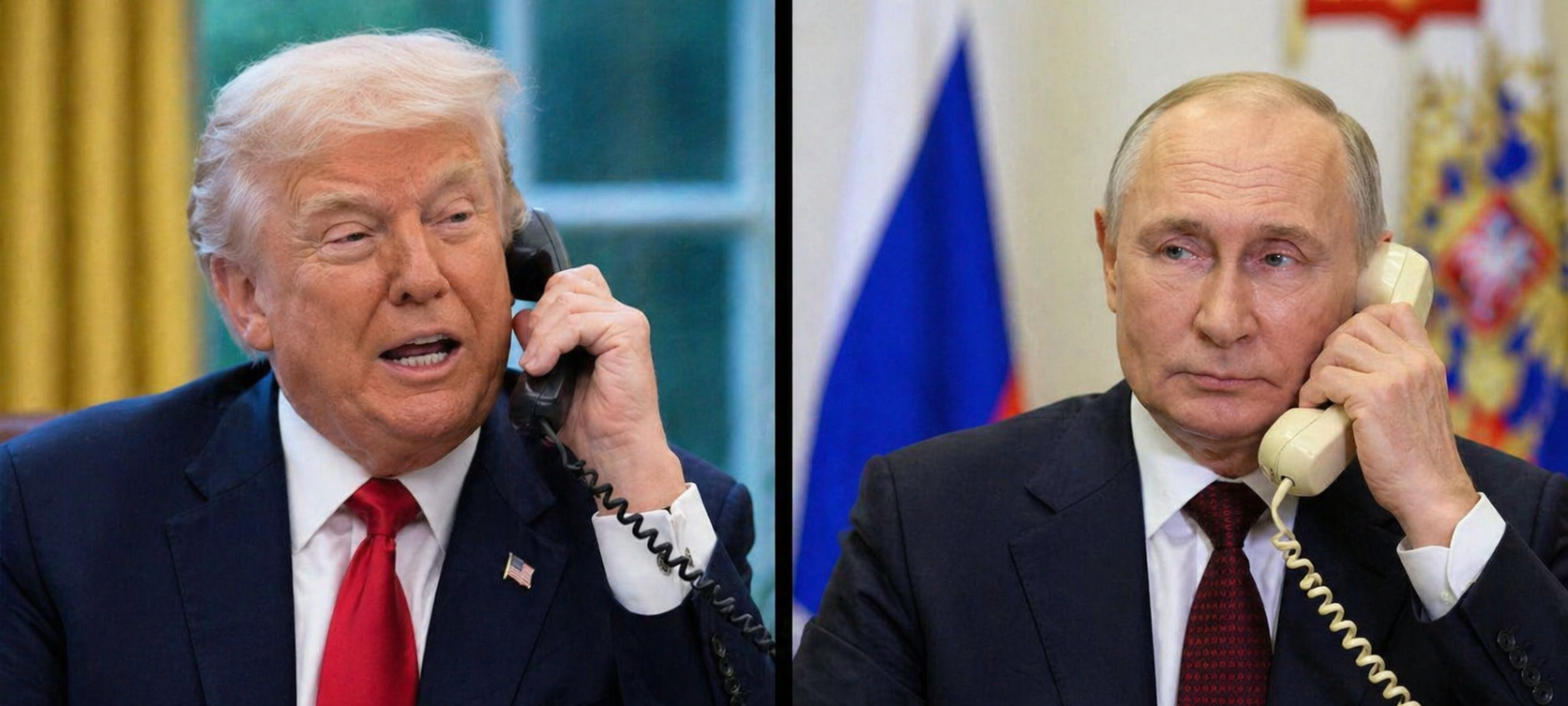 Rozmowa telefoniczna Donalda Trumpa z Władimirem Putinem o rozejmie na Ukrainie i Iranie