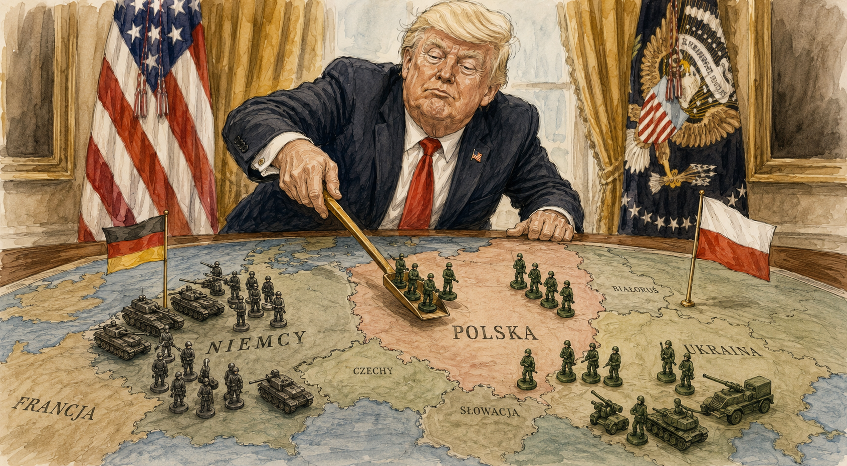 Donald Trump rozważa przeniesienie wojsk USA z Niemiec do Polski