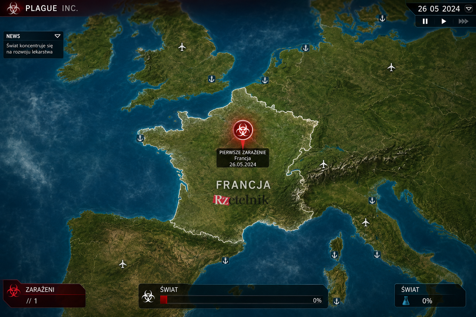 Pierwszy przypadek hantawirusa we Francji i działania rządu