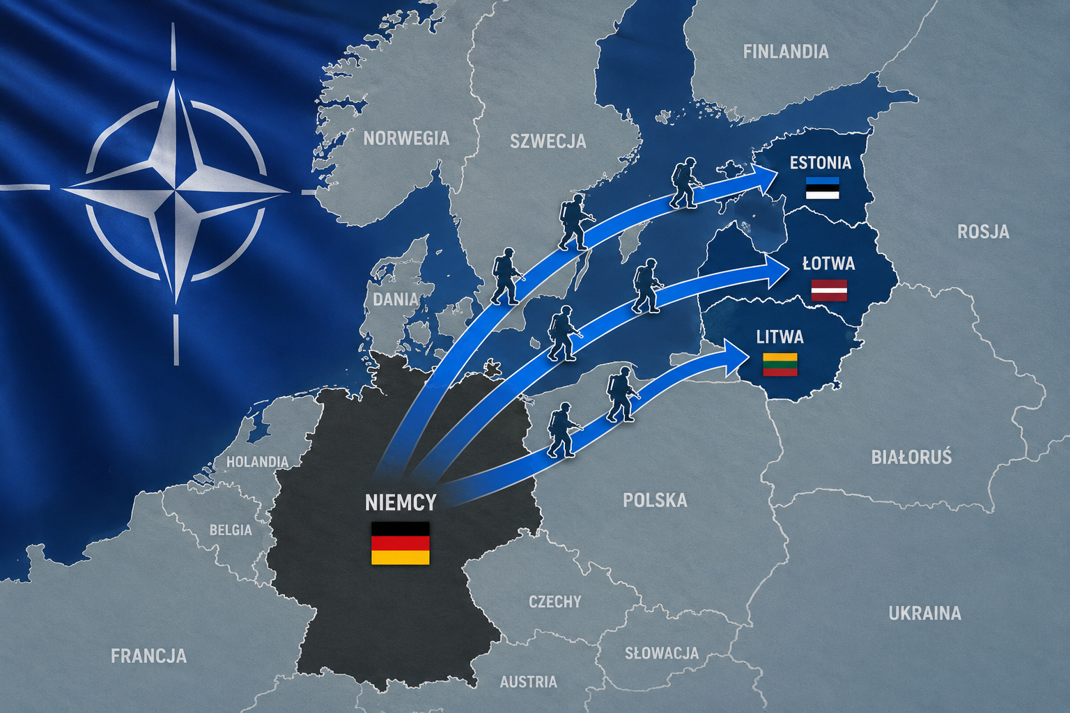 NATO wzmacnia wschodnią flankę: Niemiecko-holenderski korpus zostanie przeniesiony do Bałtyków