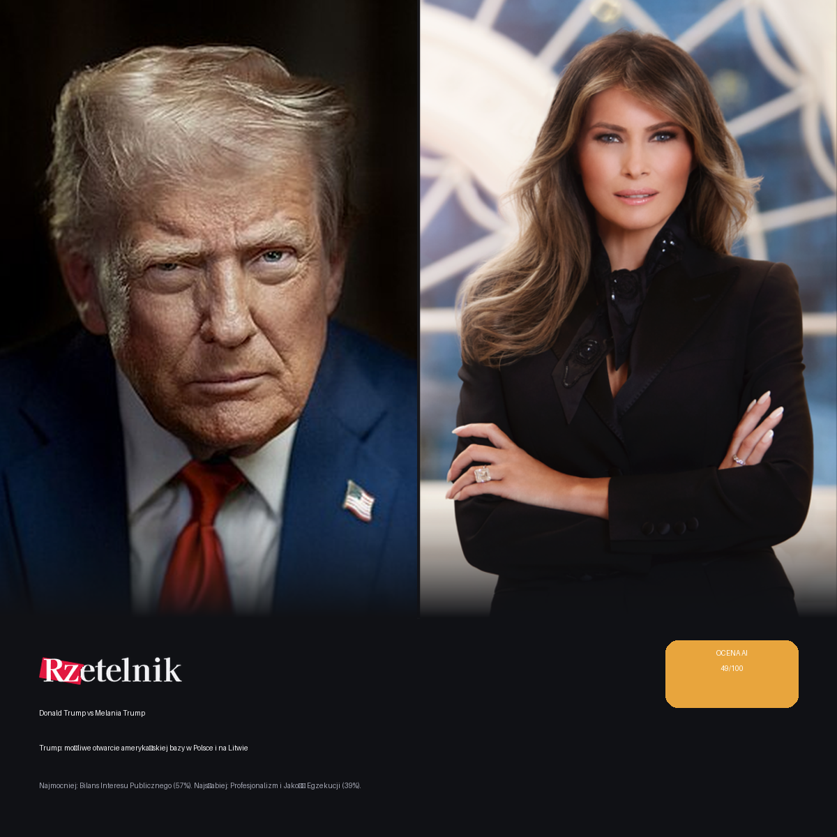Trump: możliwe otwarcie amerykańskiej bazy w Polsce i na Litwie